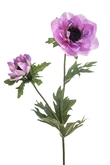 Anemone spray lt purple 54cm