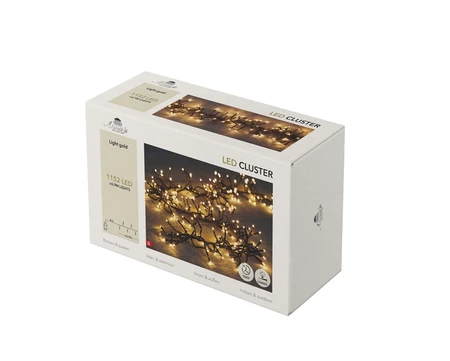 Anna's Collection Clusterverlichting light gold - 1152 lampjes - 6,9 m