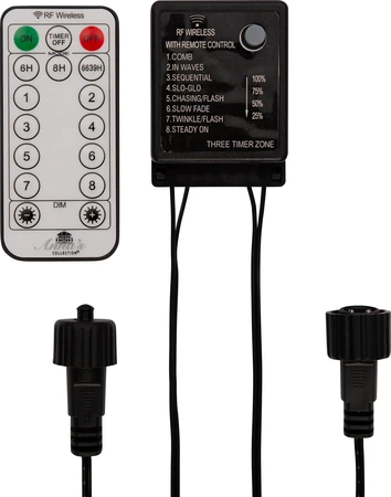 Anna's Collection Dimmer met timer en afstandsbediening - L5m Zwart - afbeelding 1