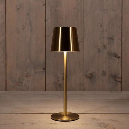 Anna's Collection Draagbare tafellamp led - H27,5xD9cm Goud - afbeelding 3