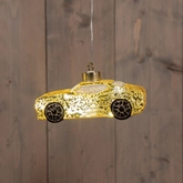 Anna's Collection Glazen auto met LED - L14,8xB7,4xH6cm Goud - afbeelding 3