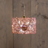 Anna's Collection Glazen handtas met LED - B14,9xH10,5cm Roze - afbeelding 3