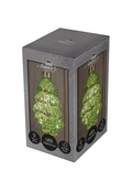 Anna's Collection Glazen kerstboom met LED - B7,5xH15,5cm Groen - afbeelding 2