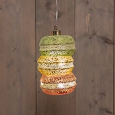 Anna's Collection Glazen macarons met LED - B10xH16cm Meerkleurig - afbeelding 3