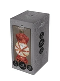 Anna's Collection Glazen snoepje met LED - B7,5xH16cm Rood en wit - afbeelding 2