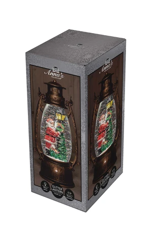 Anna's Collection Lantaarn kerstman - B14,5xH24cm - afbeelding 2