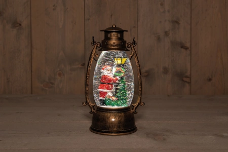 Anna's Collection Lantaarn kerstman - B14,5xH24cm - afbeelding 3