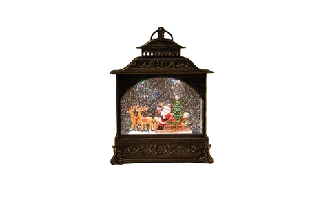 Anna's Collection Lantaarn kerstman - B22xD8xH29cm - afbeelding 4