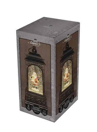 Anna's Collection Lantaarn kerstman - H20,5cm - afbeelding 2