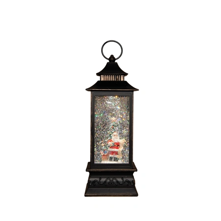 Anna's Collection Lantaarn kerstman - H29cm Zwart - afbeelding 4