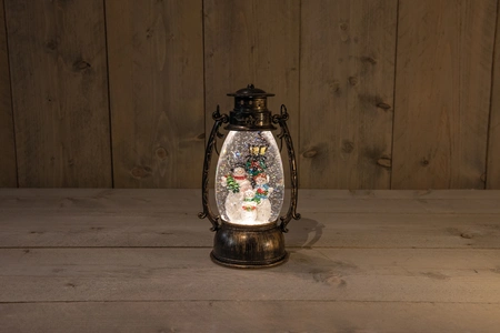 Anna's Collection Lantaarn sneeuwman - H24cm - afbeelding 3