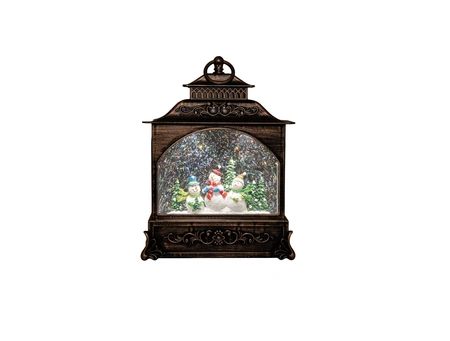 Anna's Collection Lantaarn sneeuwpop - B22xD8xH29cm - afbeelding 4