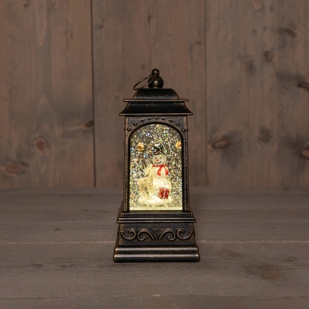 Anna's Collection Lantaarn sneeuwpop - H20,5cm - afbeelding 3