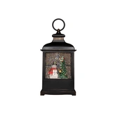 Anna's Collection Lantaarn sneeuwpop - H27cm Zwart - afbeelding 4