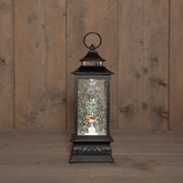 Anna's Collection Lantaarn sneeuwpop - H29cm Zwart - afbeelding 3