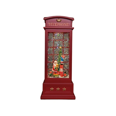 Anna's Collection Lantaarn telefooncel - H25cm Rood - afbeelding 4