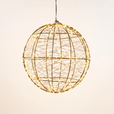 Anna's Collection LED-bal metaal classic warm - 300 lampjes - flashfunctie - Ø 25 cm