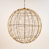 Anna's Collection LED-bal metaal classic warm - 500 lampjes - flashfunctie - Ø 35 cm