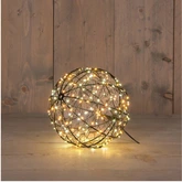 Anna's Collection LED-bal metaal  luxury - 200 lampjes - flashfunctie - Ø 18 cm - afbeelding 2