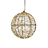 Anna's Collection LED-bal metaal  luxury - 200 lampjes - flashfunctie - Ø 18 cm - afbeelding 3