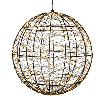 Anna's Collection LED-bal metaal  luxury - 500 lampjes - flashfunctie - Ø 35 cm