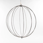 Anna's Collection LED-bal metaal zwart classic warm - 288 lampjes, waarvan 24 met flash - Ø 60 cm