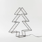 Anna's Collection LED-boom metaal zwart classic warm - 300 lampjes - B 36 x D 7 cm