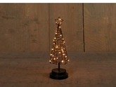 Anna's Collection LED-boom zwart classic warm - 30 lampjes - H 30 cm