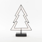 Anna's Collection LED-boom zwart - classic warm - 40 lampjes - 24 x 35,5 cm