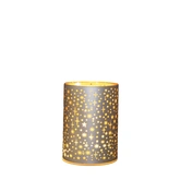 Anna's Collection LED-cilinder glas sterrenmotief - Champagne - afbeelding 4