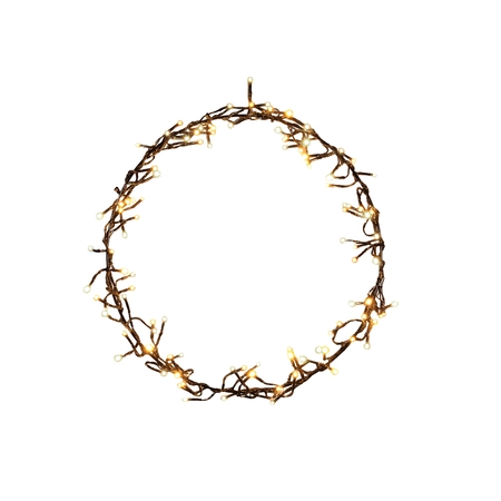 Anna's Collection LED-clusterkrans luxury - 120 lampjes - Ø 36 cm