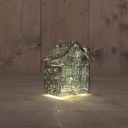 Anna's Collection LED-huisje - L12,5xB7,5xH14cm Antraciet - afbeelding 2