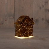 Anna's Collection LED-huisje - L12,5xB7,5xH14cm Brons - afbeelding 2