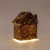 Anna's Collection LED-huisje - L12,5xB7,5xH14cm Brons - afbeelding 3