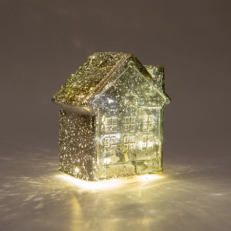 Anna's Collection LED-huisje - L12,5xB7,5xH14cm Goud - afbeelding 3