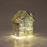 Anna's Collection LED-huisje - L12,5xB7,5xH14cm Goud - afbeelding 3