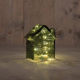 Anna's Collection LED-huisje - L12,5xB7,5xH14cm Groen - afbeelding 2