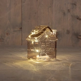 Anna's Collection LED-huisje - L12,5xB7,5xH14cm Roze - afbeelding 2
