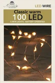 Draadverlichting 100 LED 5 meter koperdraad klassiek warm
