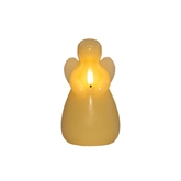 Anna's Collection LED-kaars engel - D8,5xH14,5cm Ivoor