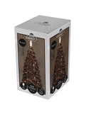 Anna's Collection LED-kaars kerstboom - D9,5xH20cm Brons - afbeelding 2