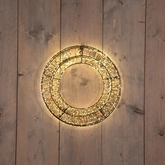 Anna's Collection LED-krans 1200 lampjes - D36cm Classic warm en warm wit - afbeelding 2