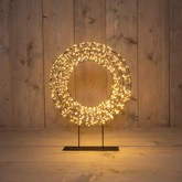 Anna's Collection LED-krans 1200 lampjes flitsfunctie - D36cm Classic warm - afbeelding 2