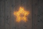 Anna's Collection LED-ster hangend metaal classic warm - 1200 lampjes - flashfunctie - B 56 x D 5 cm - afbeelding 2
