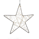 Anna's Collection LED-ster hangend metaal classic warm - 200 lampjes - B 56 cm