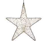 Anna's Collection LED-ster hangend metaal classic warm - 500 lampjes - flashfunctie - B 56 cm