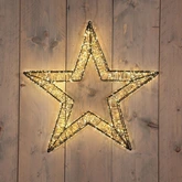 Anna's Collection LED-ster hangend metaal luxury - 1200 lampjes - flashfunctie - B 56 x D 5 cm - afbeelding 3