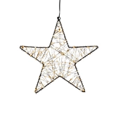 Anna's Collection LED-ster hangend metaal luxury - 200 lampjes - flashfunctie - B 26 cm