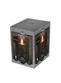 Anna's Collection LED-stompkaars bewegende vlam - D7,5xH10cm Antraciet - afbeelding 2