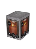 Anna's Collection LED-stompkaars bewegende vlam - D7,5xH10cm Koper - afbeelding 2
